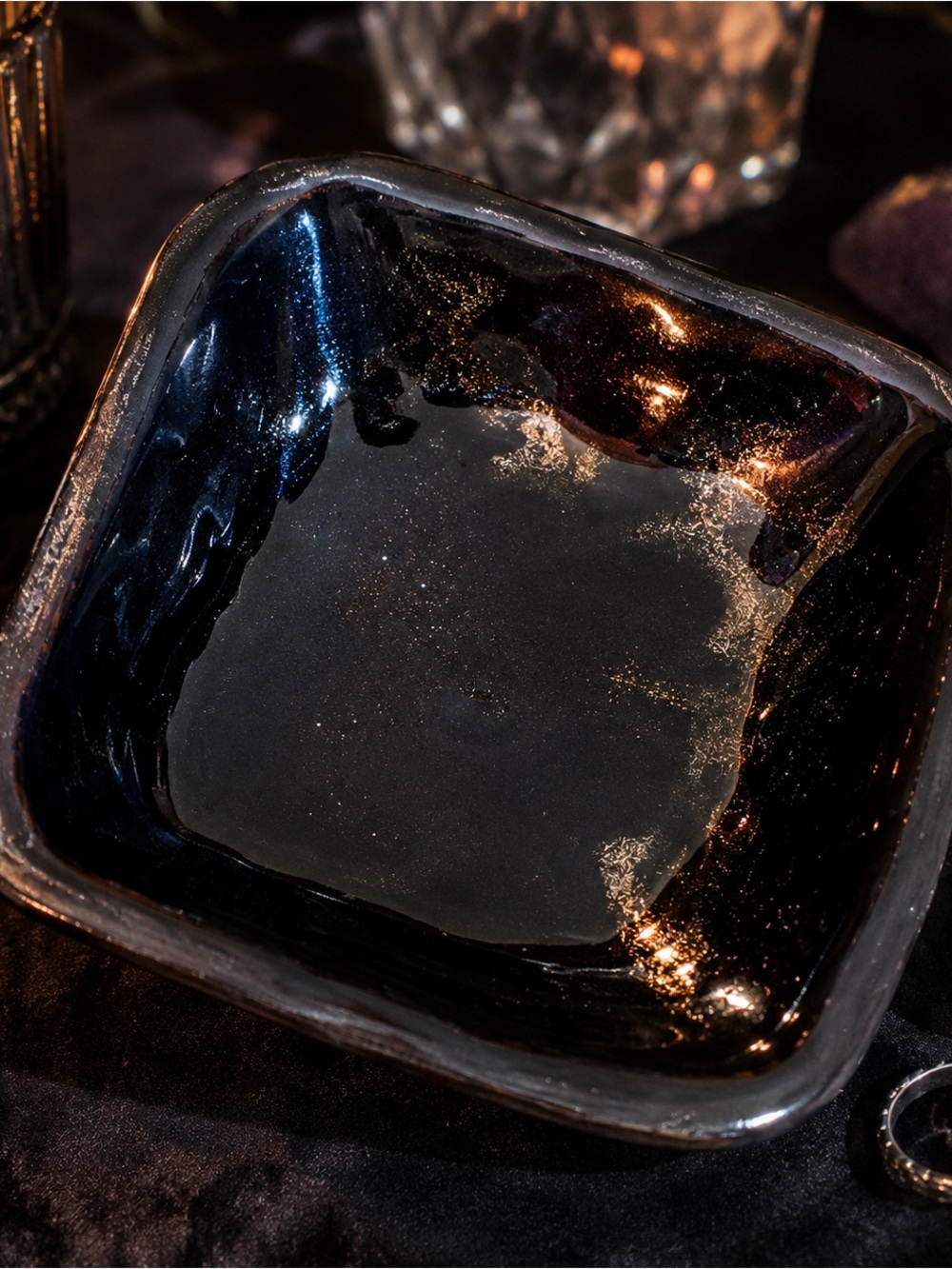 Handmade Celestial Ceramic Trinket Bowl